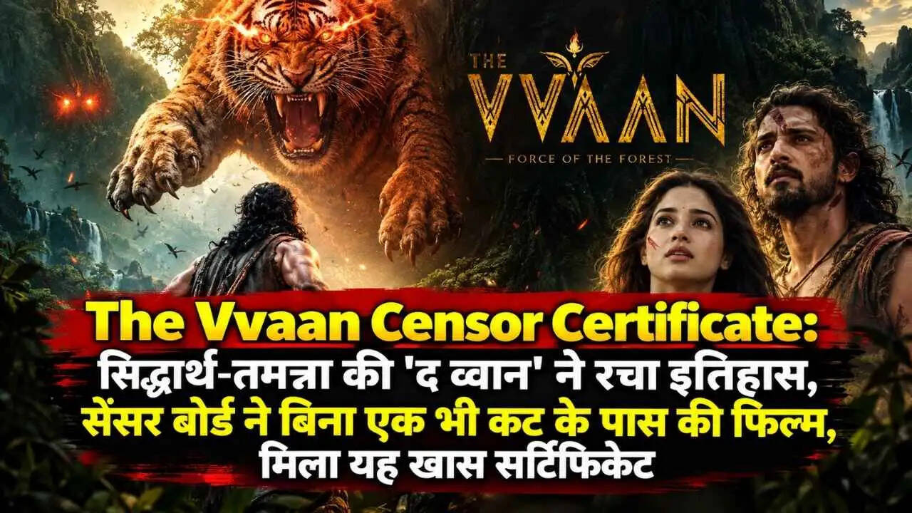 The Vvaan Censor Certificate: सिद्धार्थ-तमन्ना की द व्वान ने रचा इतिहास, सेंसर बोर्ड ने बिना एक भी कट के पास की फिल्म, मिला यह खास सर्टिफिकेट