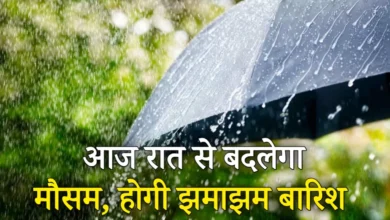 हरियाणा में आज रात से बदलेगा मौसम, 15 अगस्त तक झमाझम बारिश के आसार