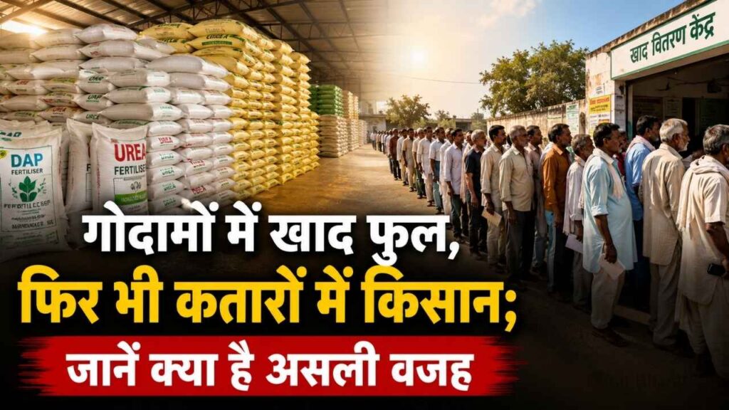 Urea Crisis: गोदामों में खाद फुल, फिर भी कतारों में किसान! जानें क्या है असली वजह Urea Crisis: गोदामों में खाद फुल, फिर भी कतारों में किसान! जानें क्या है असली वजह